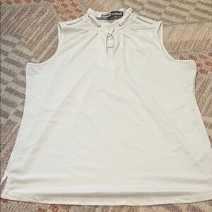 Jamie Sadock White Sleeveless Blouse